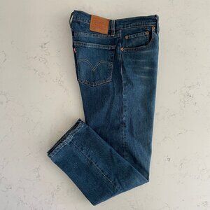 Levi's Vintage Org 501 MWash Straight Lg Button Close Jeans Blue W 27" x L 26"